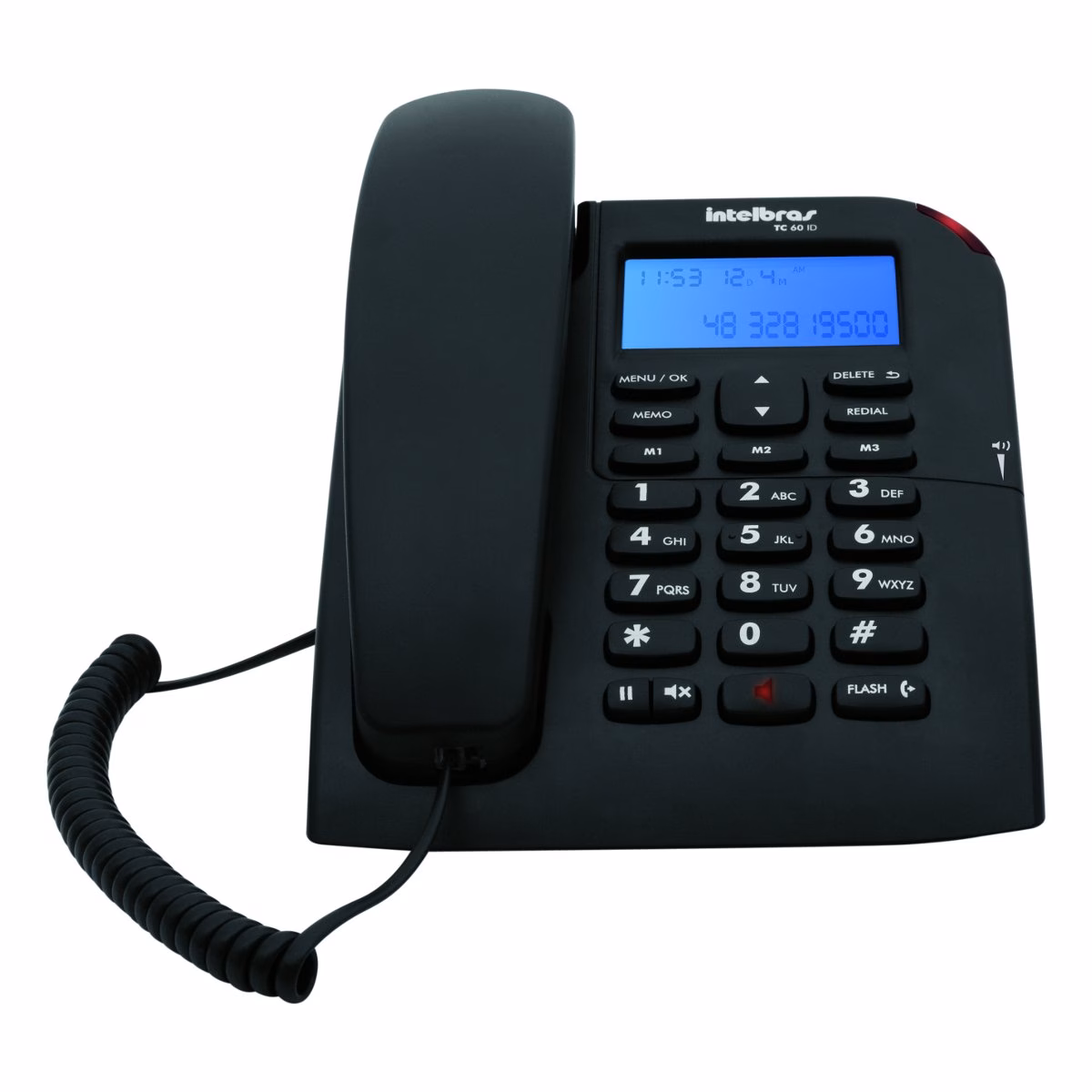 Telefone com Fio Intelbras DE Mesa COM Viva Voz E Identificador de Chamadas TC60ID