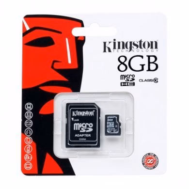 Cartao de memoria Kingston microSD 8GB CLASSE 10 SDC10/8GB