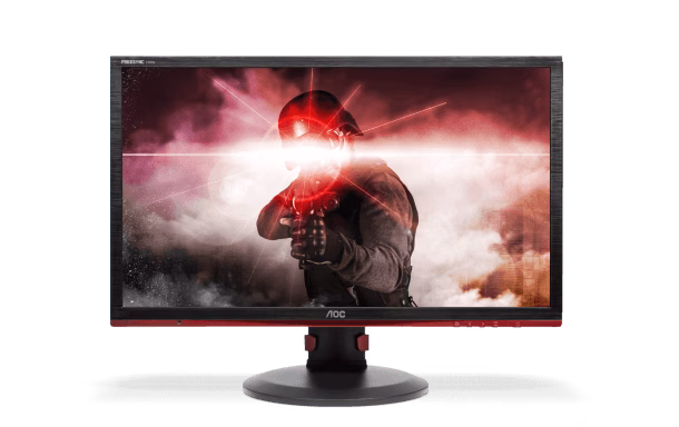 Monitor Gamer AOC LED 24" Widescreen, Full HD, HDMI/VGA/DVI/Display Port, FreeSync, Som Integrado, 144Hz, 1ms, Altura Ajustável - G2460PF