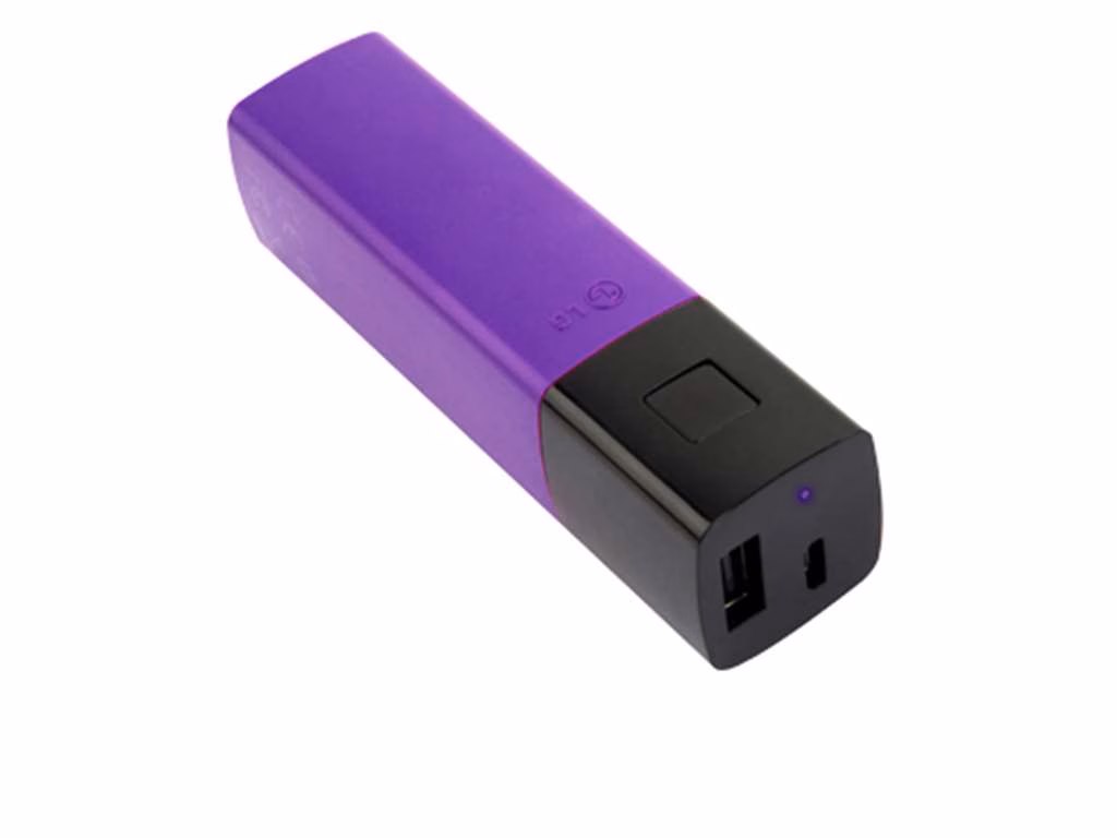 CARREGADOR LG PORTATIL ROXO 2600MA LG-BP302UI