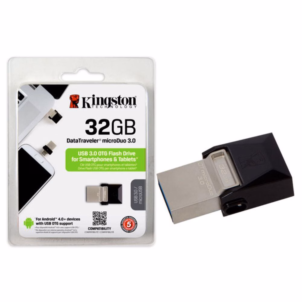 PEN DRIVE DTDUO3 32GB MICRO OTG USB 3.0 - KINGSTON