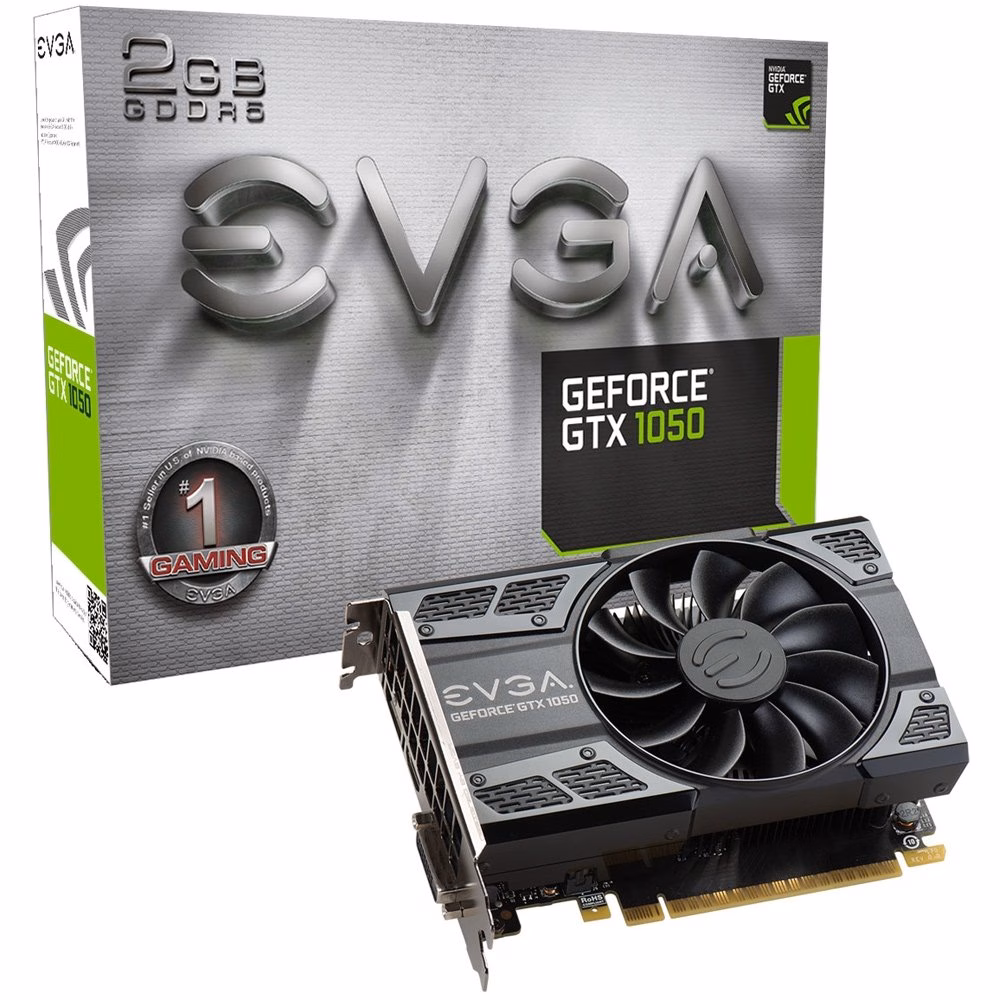 PLACA DE VIDEO GEFORCE GTX1050 2GB DDR5 02G-P4-6150-KR - EVGA
