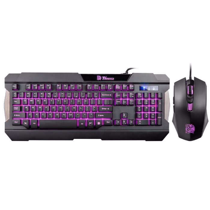 KIT TECLADO E MOUSE GAMER COMMANDER RGB KB-CCM-P - THERMALTAKE