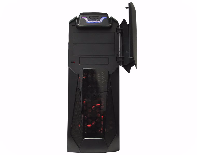 GABINETE GAMER BLACK TORNADO CG-01T8 SEM FONTE PRETO/VERMELHO - KMEX - Imagem 5