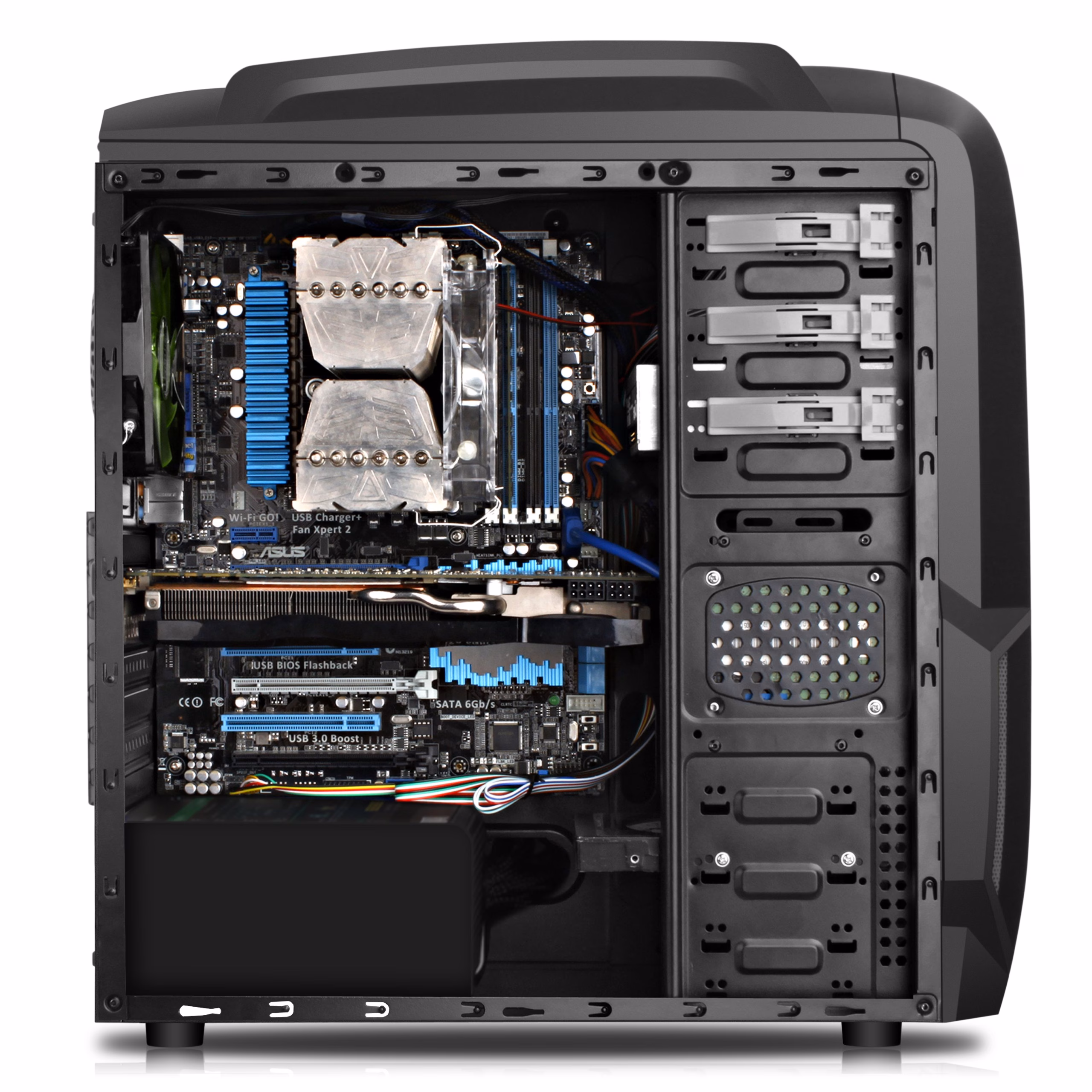 GABINETE GAMER CG-04A6 SEM FONTE PRETO - KMEX - Imagem 3