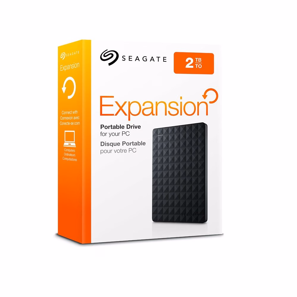 HD 2TB Externo Seagate Portátil Expansion USB 3.0 Preto - STEA2000400