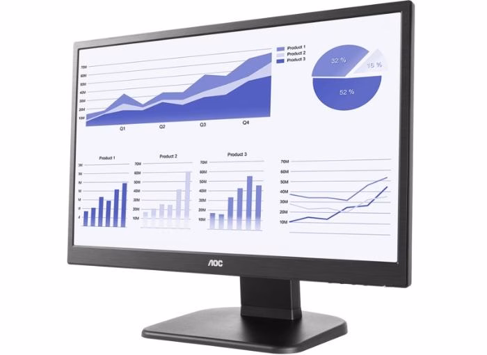 MONITOR E2270PWHE LED LCD 21,5" WIDESCREEN AJUSTE ALTURA - AOC - Imagem 2