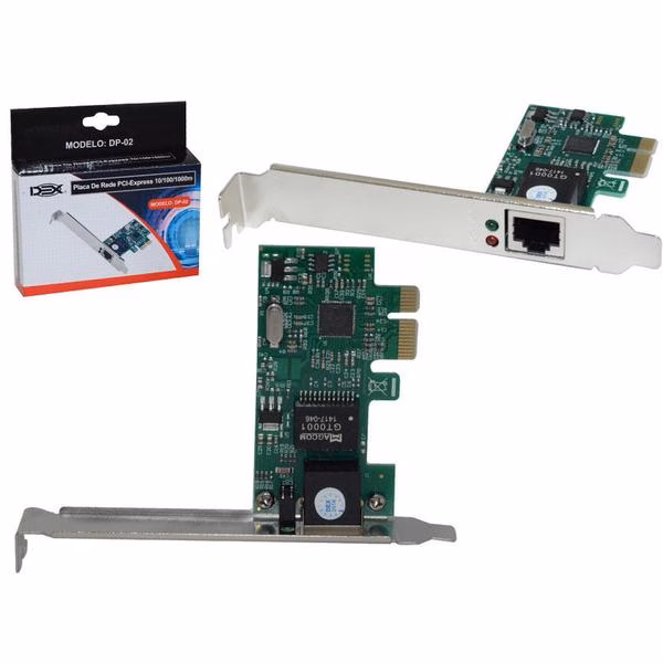 Placa de Rede DEX DP-02 Gigabit 10/100/1000 Pci Express