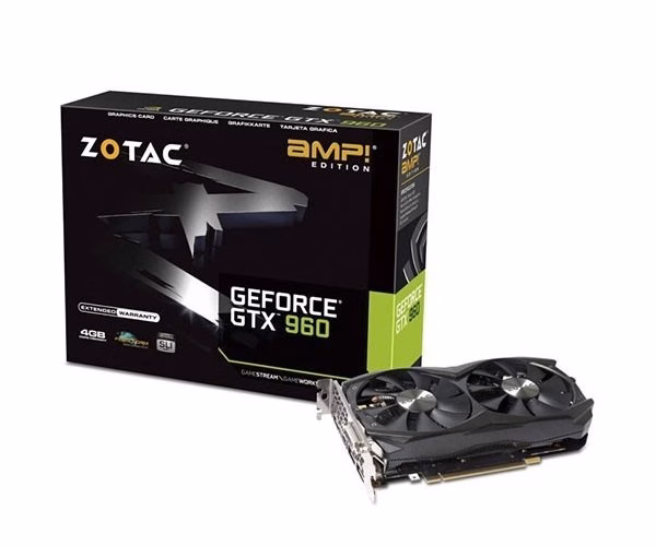 PLACA DE VIDEO ENTUSIASTA GTX960 4GB DDR5 128B ZT-9030 - ZOTAC