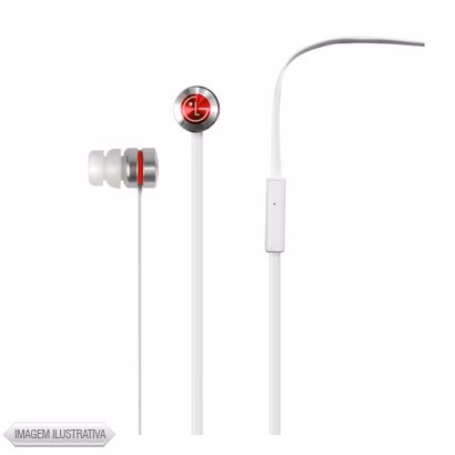 FONE DE OUVIDO COM FIO ESTEREO BRANCO QUADBEAT HSSF420WI -LG - Imagem 2