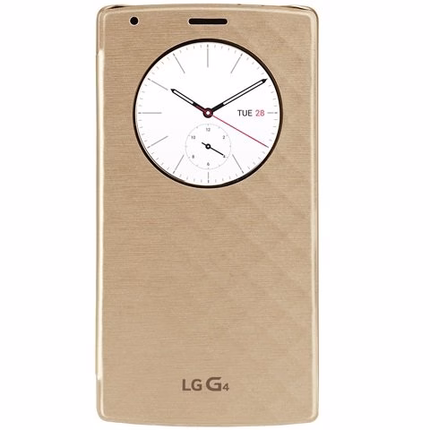 CAPA PROTETORA LG QUICK CIRCLE G4 DOURADA LG-CFV100GDI