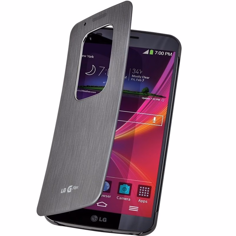 CAPA PROTETORA LG QUICK COVER PRATA G FLEX LG-CCF320MSI