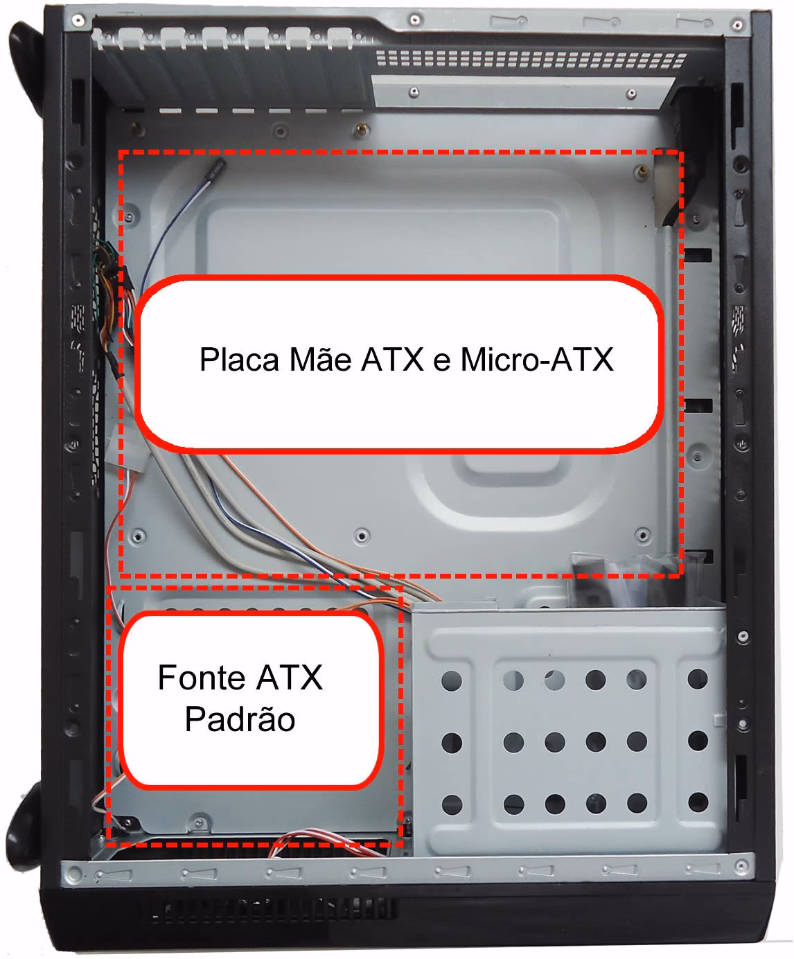 GABINETE ATX S101C SLIM CASE SILVER - CASEMALL - Imagem 5