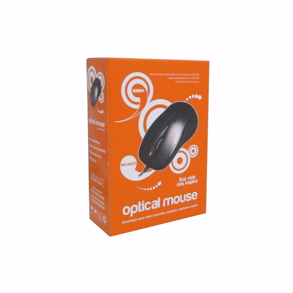Mouse K-Mex MO-M235 USB Preto - Imagem 3