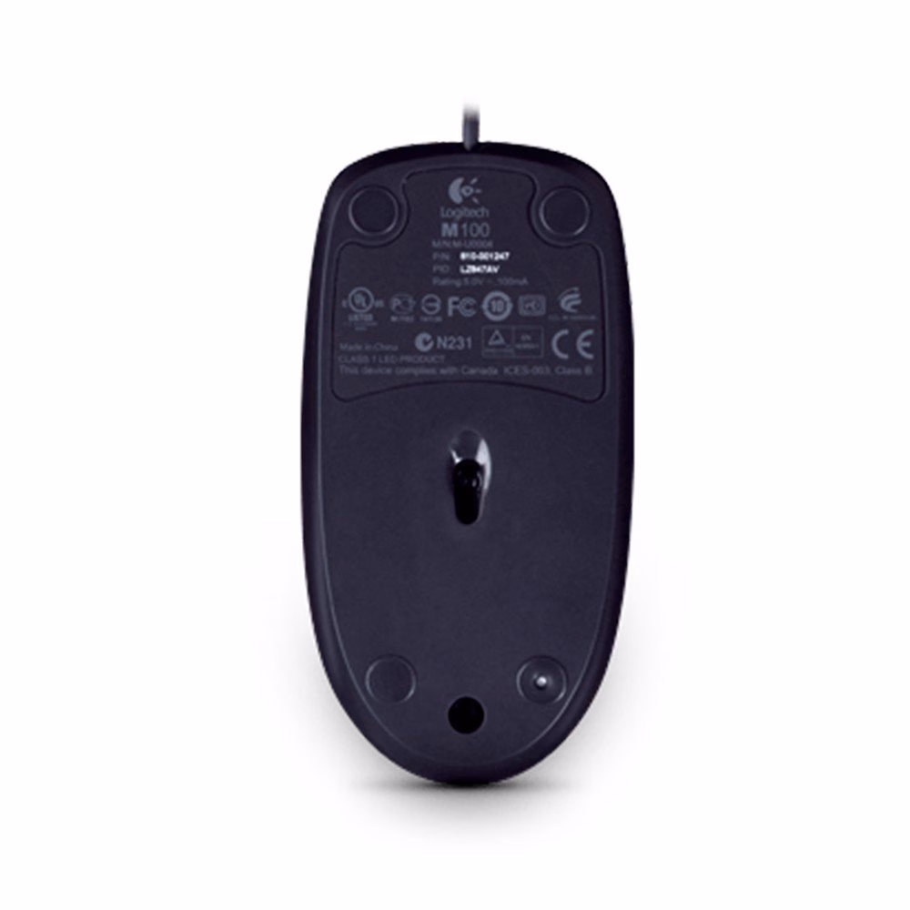 Mouse Logitech M100 Óptico USB 1000DPI Preto - Imagem 5