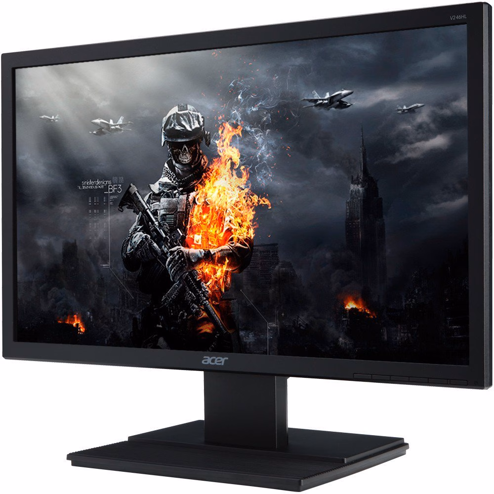 Monitor Acer V246HL LED 24" Widescreen, Full HD, HDMI/VGA/DVI - Imagem 4