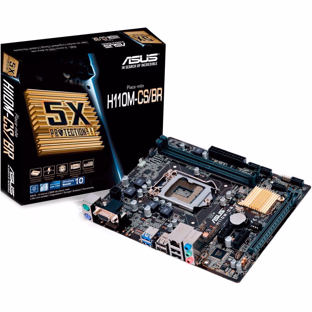 MOTHER BOARD H110M-CS/BR 1151 DDR4 MICRO ATX - ASUS