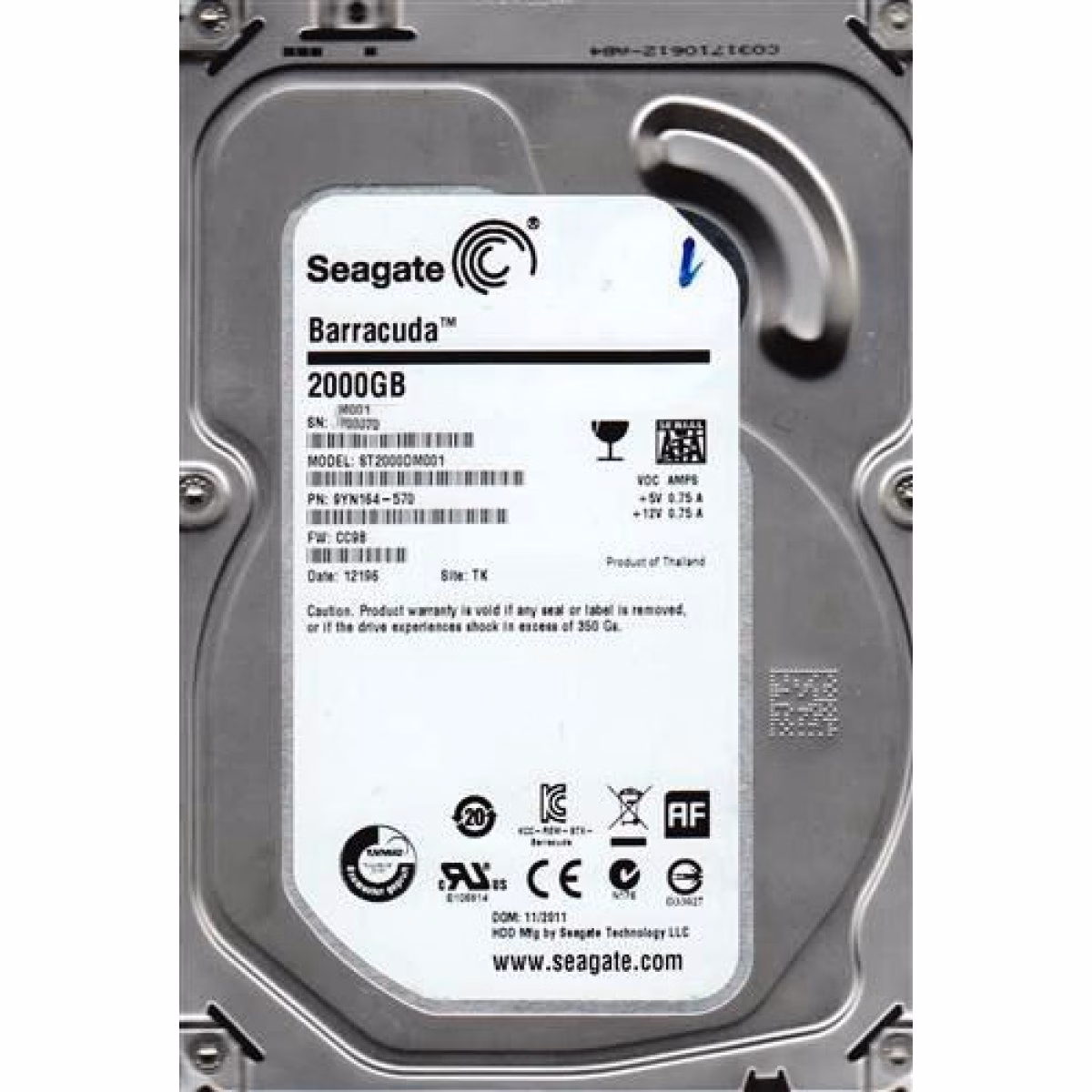 DISCO RIGIDO 2TB ST2000VM003 SATA3 PIPELINE - SEAGATE