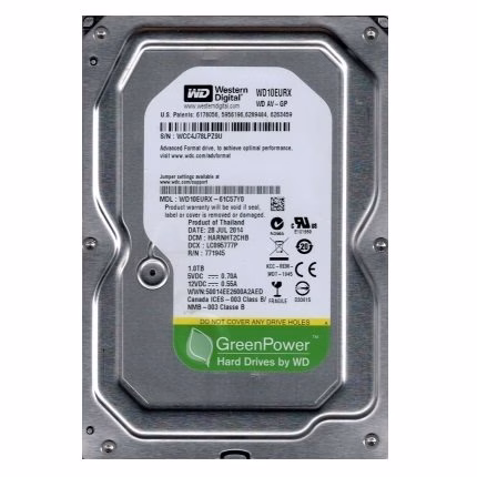 HD 1TB SATA WD10EURX-63FH1Y0 - Western Digital