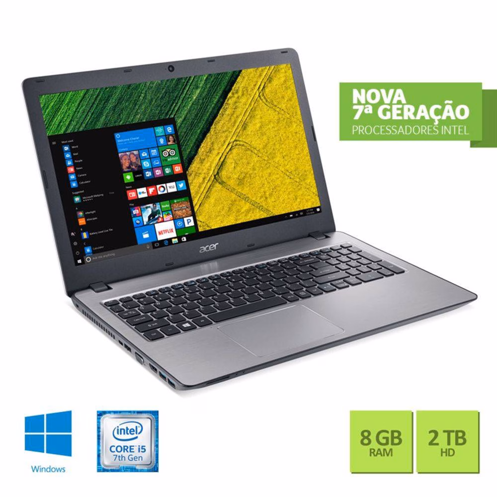 NOTEBOOK F5-573G-519X I5 7200 8GB / 2TB / 940MX / 15,6 / WINDOWS 10 HOME - ACER