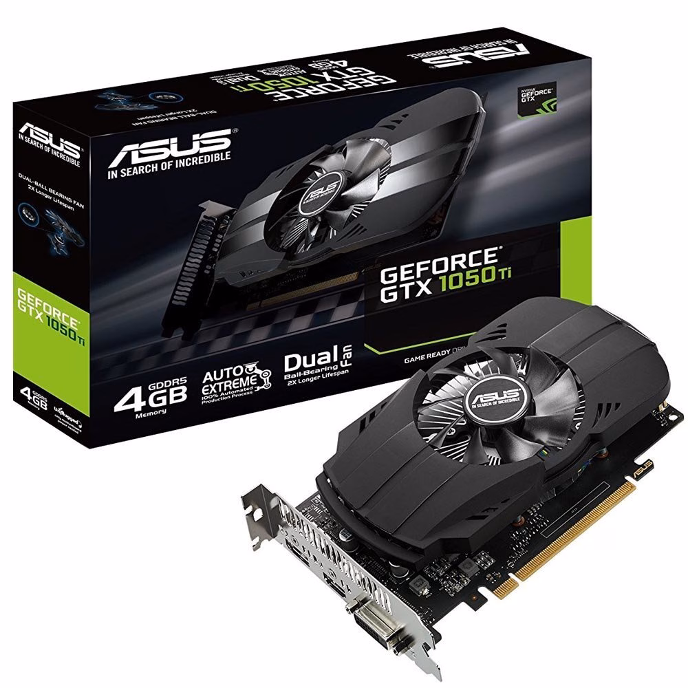 PLACA DE VIDEO GTX1050 TI 4GB DDR5 PH-GTX1050TI-4G - ASUS