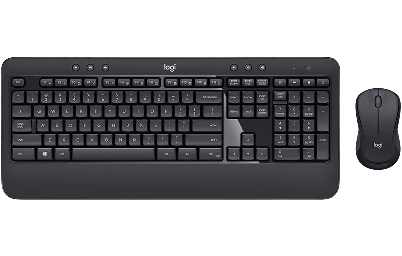 Teclado e Mouse Logitech MK540 Advanced Sem Fio Multimídia Tecnologia Unifying Cinza ABNT2
