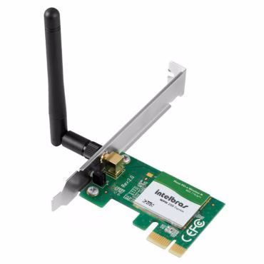 Placa de Rede Intelbras WPN 200 Express PCI Wireless N 150Mbps Preta