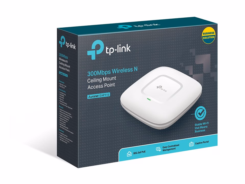 Access Point TP-Link Wireless N 300Mbps Montável em Teto - EAP115 - Imagem 4