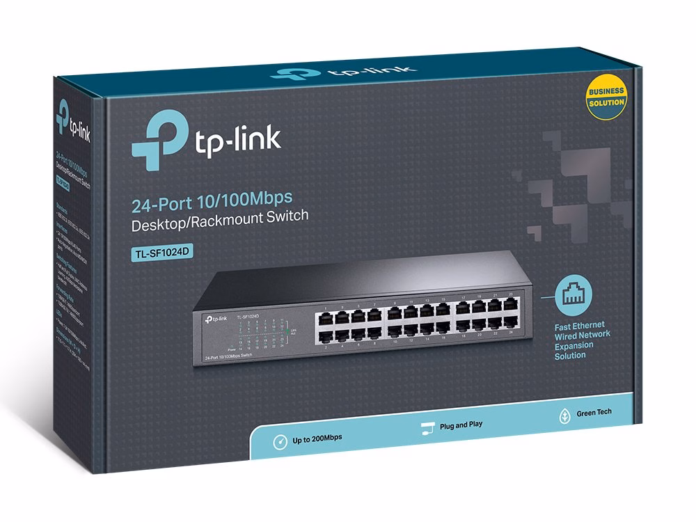 Switch TP-Link 24 Portas 10/100 L2 Não Gerenciável - TL-SF1024D - Imagem 4
