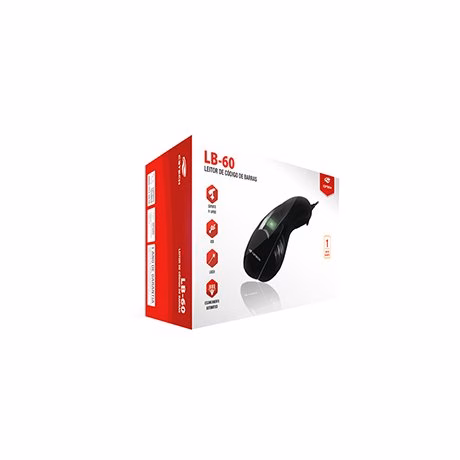 Leitor de Código de Barras Laser C3 Tech LB-60BK - Imagem 3
