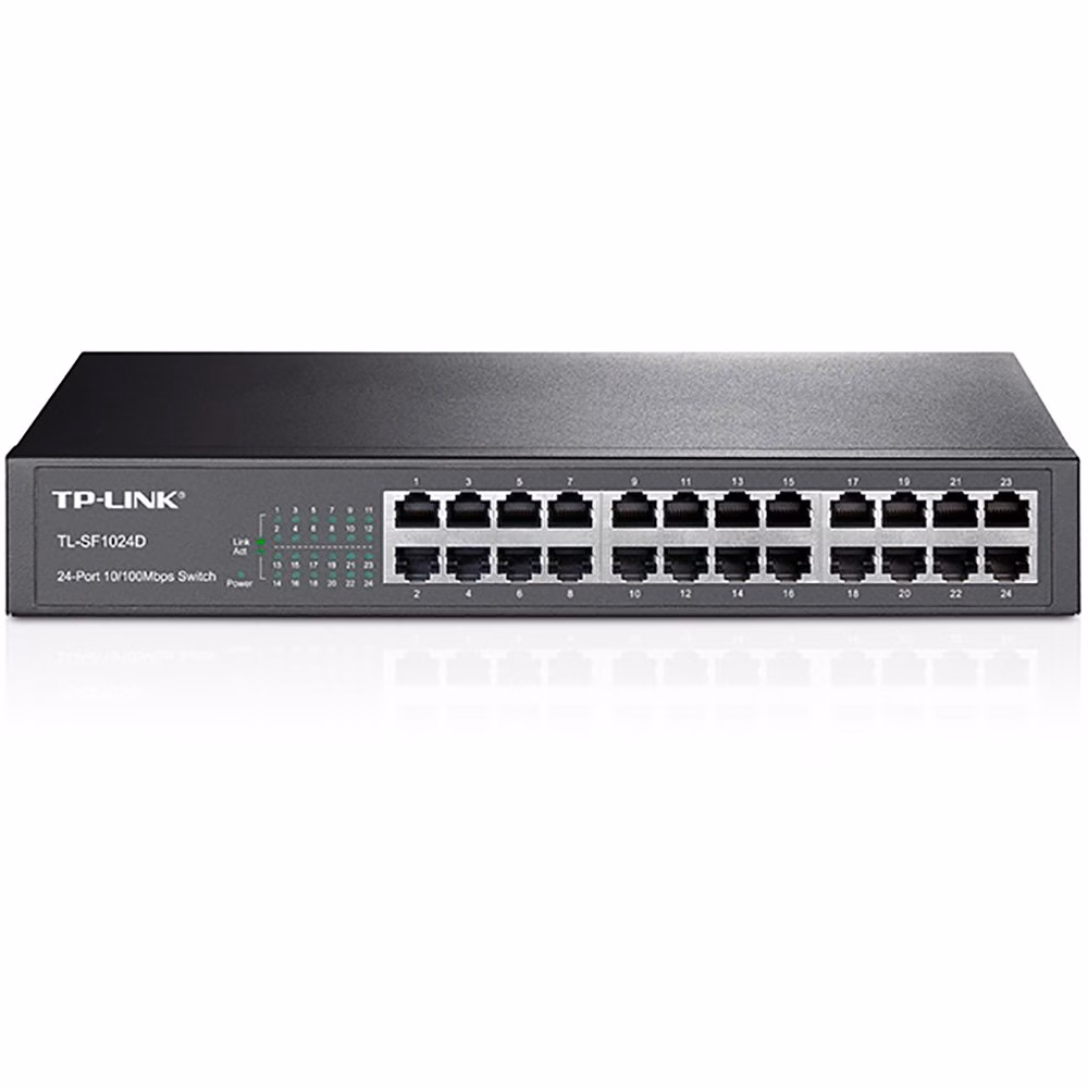 Switch TP-Link 24 Portas 10/100 L2 Não Gerenciável - TL-SF1024D