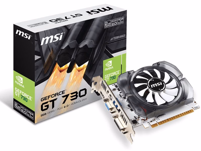 Placa de Vídeo MSI GeForce GT 730 2GB DDR3 128bits 912-V809-2261