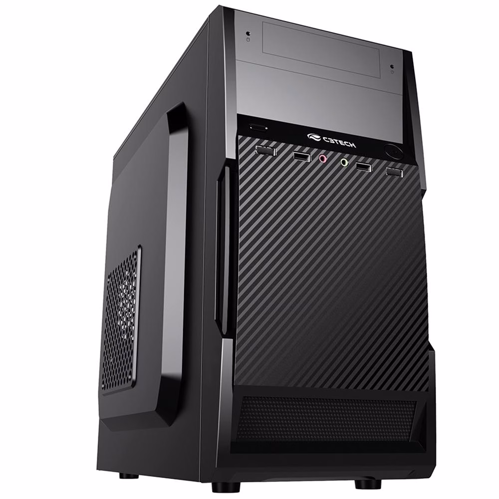 Gabinete C3Tech Micro-ATX com Fonte 200W MT-25BK - Imagem 2