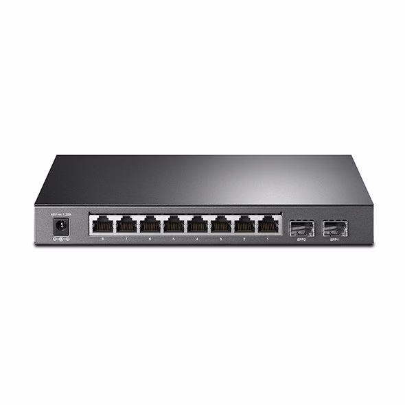 Switch TP-Link Smart Gigabit PoE de 8 Portas com 2 Slots SFP Jetstream T1500G-10PS (TL-SG2210P) - Imagem 3