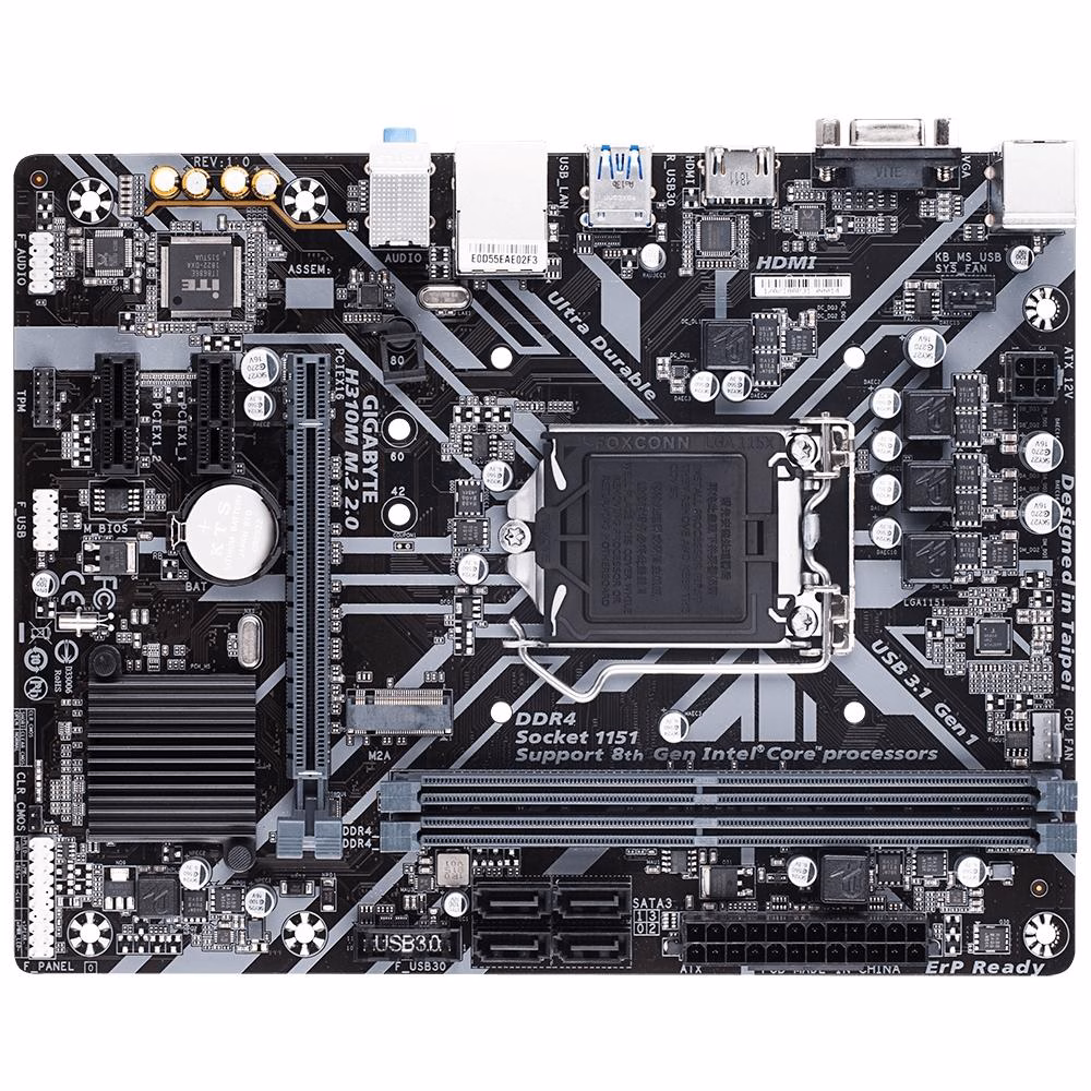 Placa Mãe Gigabyte LGA 1151 mATX H310M M.2 DDR4 8ª e 9ª Geração - Imagem 3