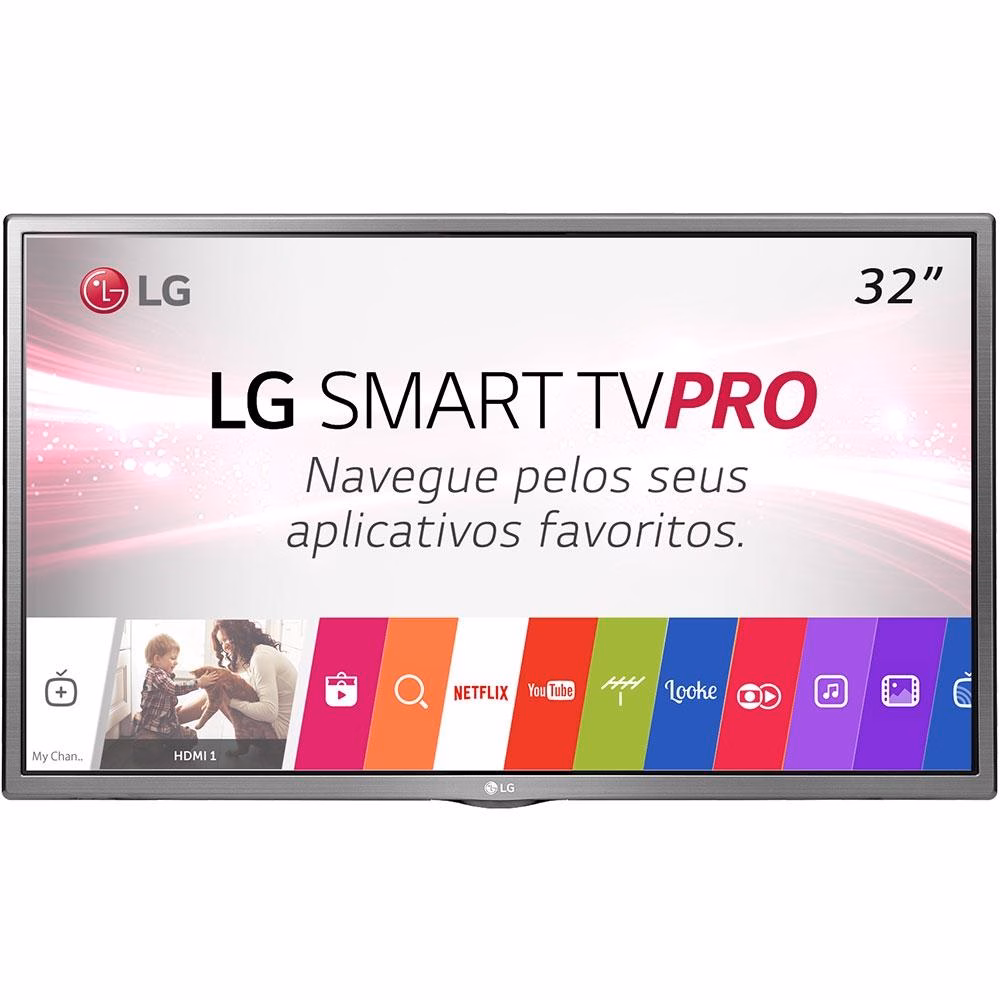 Smart TV LED LG 32" Conversor Digital, 2 HDMI, USB, Wi-Fi - 32LJ601C