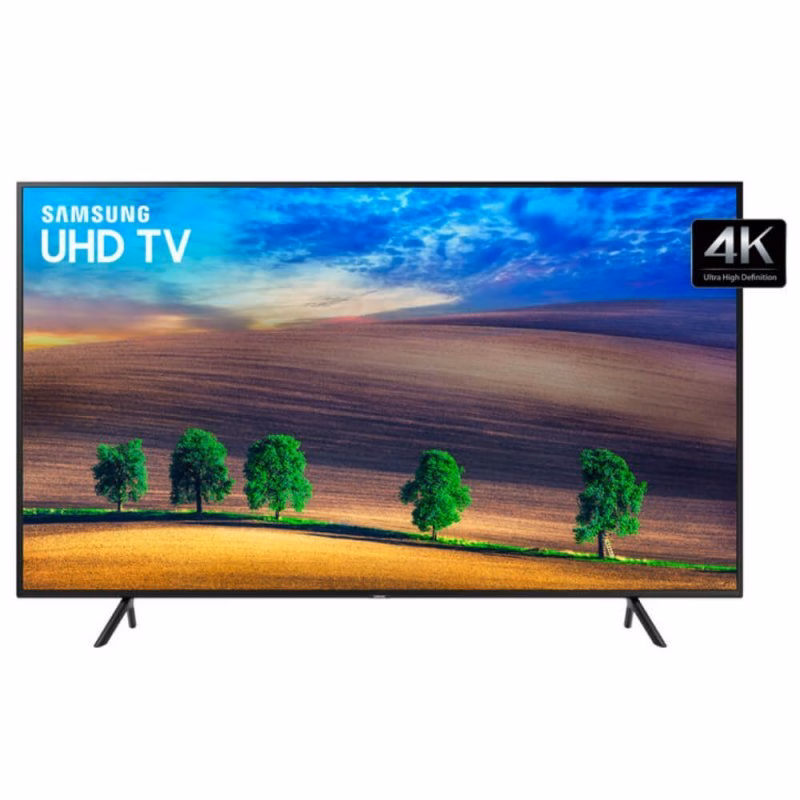 Smart TV Samsung 75" NU7100 UHD 4K, Visual Livre de Cabos, HDR Premium, Tizen, 3HDMI 2USB - UN75NU7100GXZD - Imagem 2
