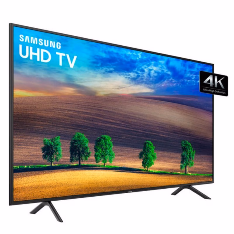 Smart TV Samsung 75" NU7100 UHD 4K, Visual Livre de Cabos, HDR Premium, Tizen, 3HDMI 2USB - UN75NU7100GXZD - Imagem 3