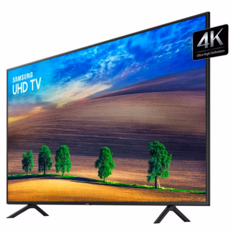 Smart TV Samsung 75" NU7100 UHD 4K, Visual Livre de Cabos, HDR Premium, Tizen, 3HDMI 2USB - UN75NU7100GXZD - Imagem 4