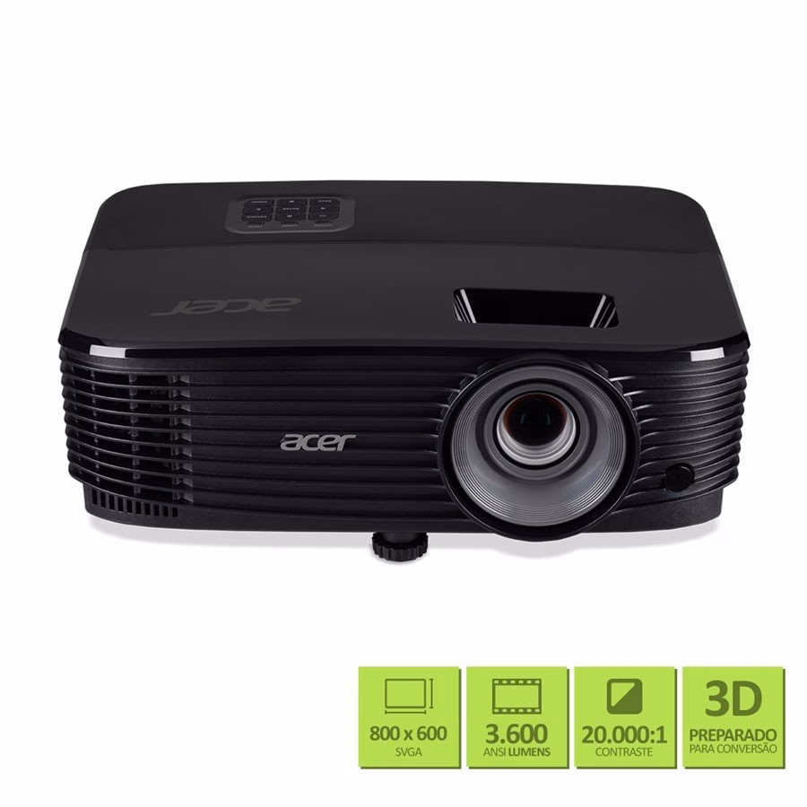 Projetor Acer X1123H 3.600 Lumens HDMI 3D SVGA - MR.JPQ11.001 - Imagem 4