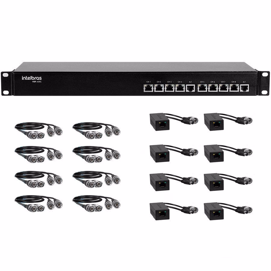 Power Balun Intelbras 08 canais - VBP A08C