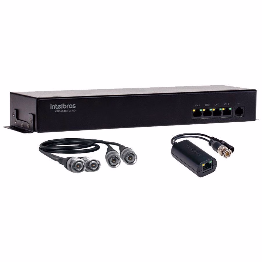Power Balun Intelbras 04 canais Full HD - VBP A04C - Imagem 4