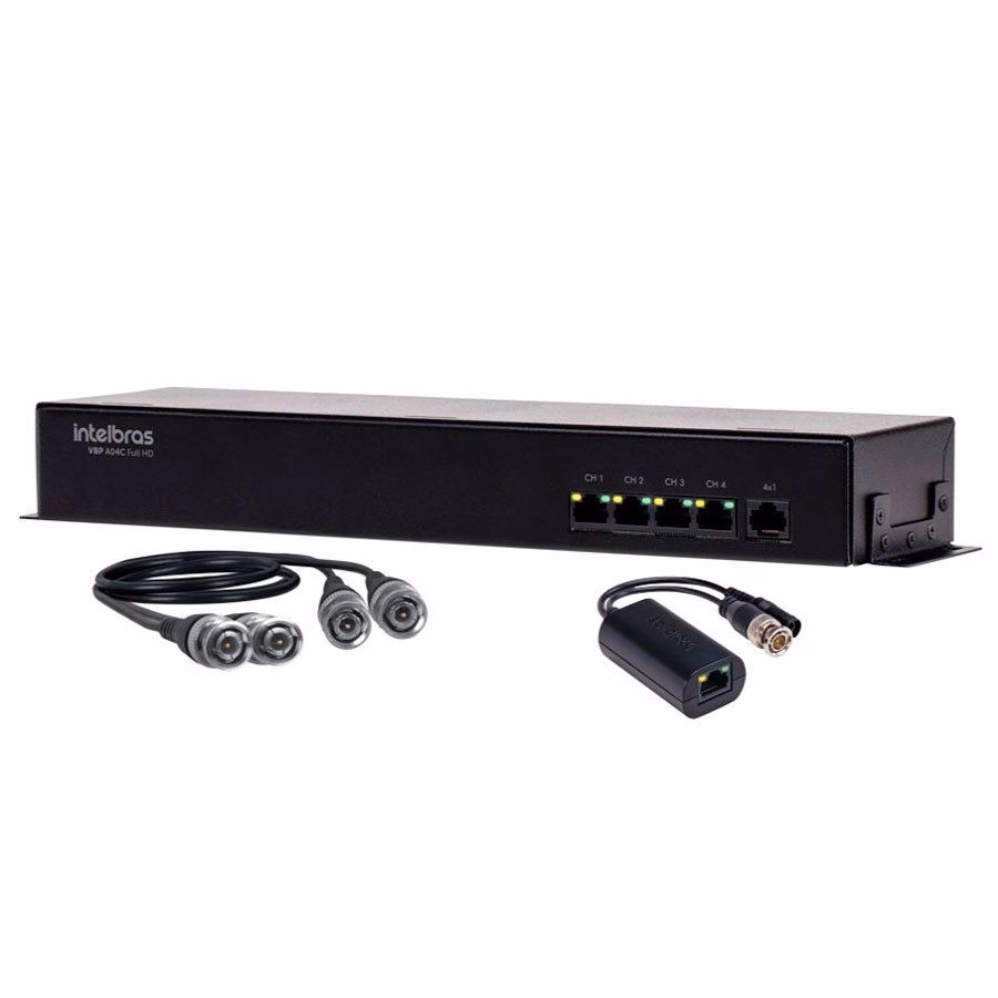 Power Balun Intelbras 04 canais Full HD - VBP A04C - Imagem 2