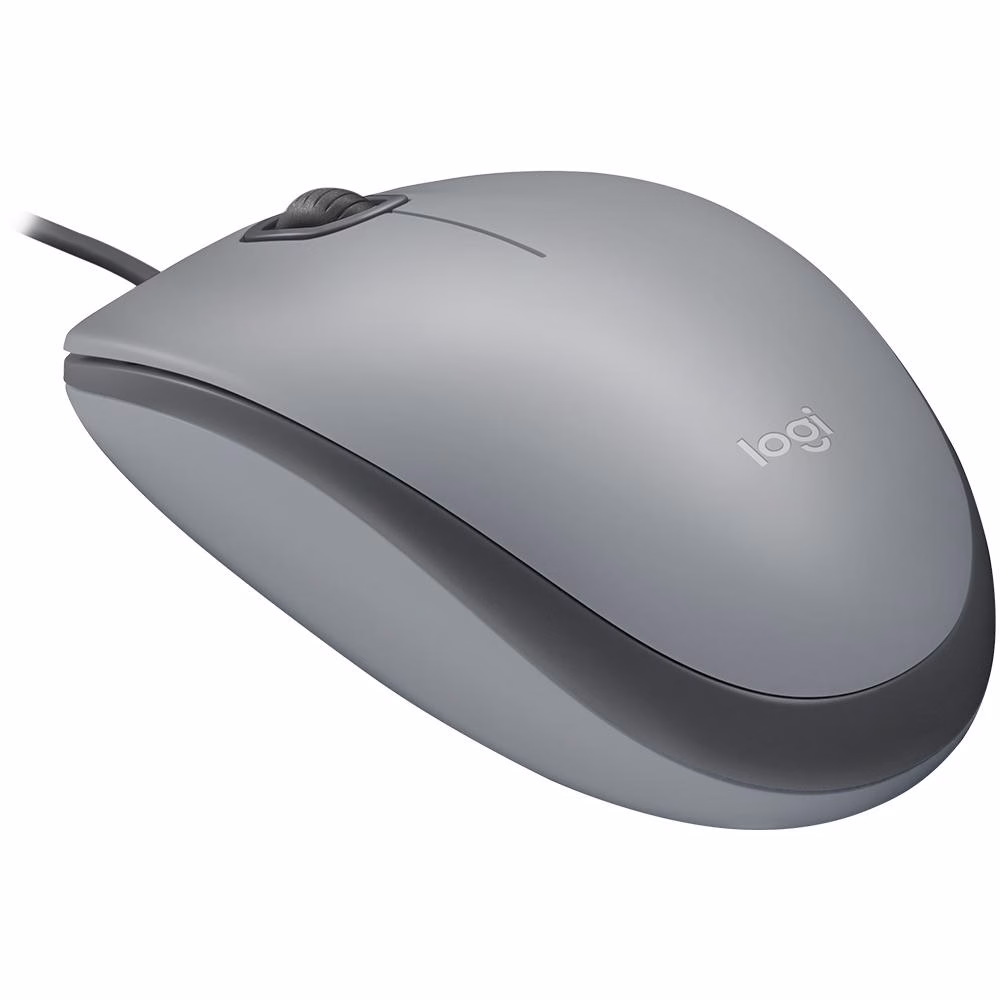 Mouse Logitech M110 com Clique Silencioso Cinza