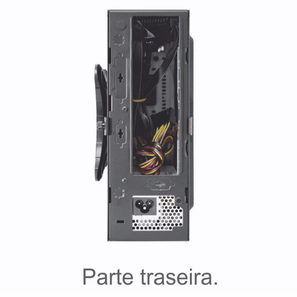 Gabinete K-Mex Mini ITX GI-10S1 Preto 2xUSB 2.0 Sem Fonte - Imagem 4