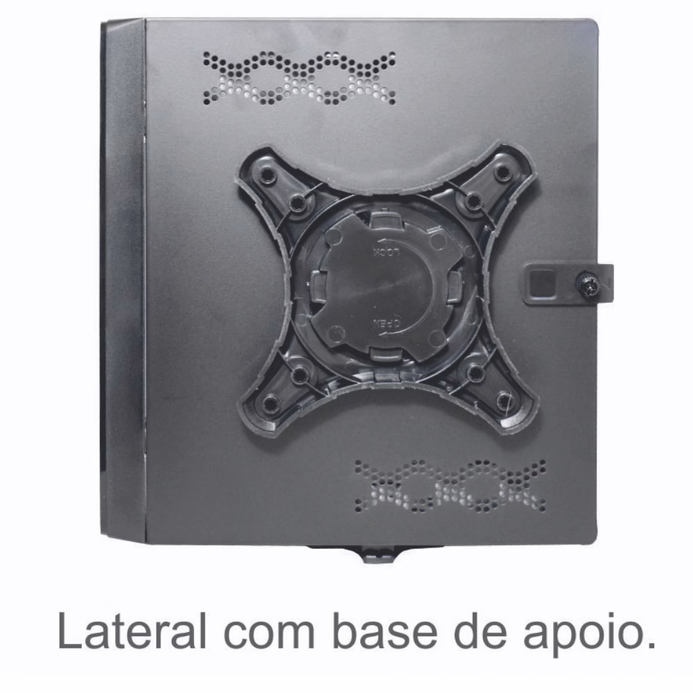 Gabinete K-Mex Mini ITX GI-10S1 Preto 2xUSB 2.0 Sem Fonte - Imagem 3