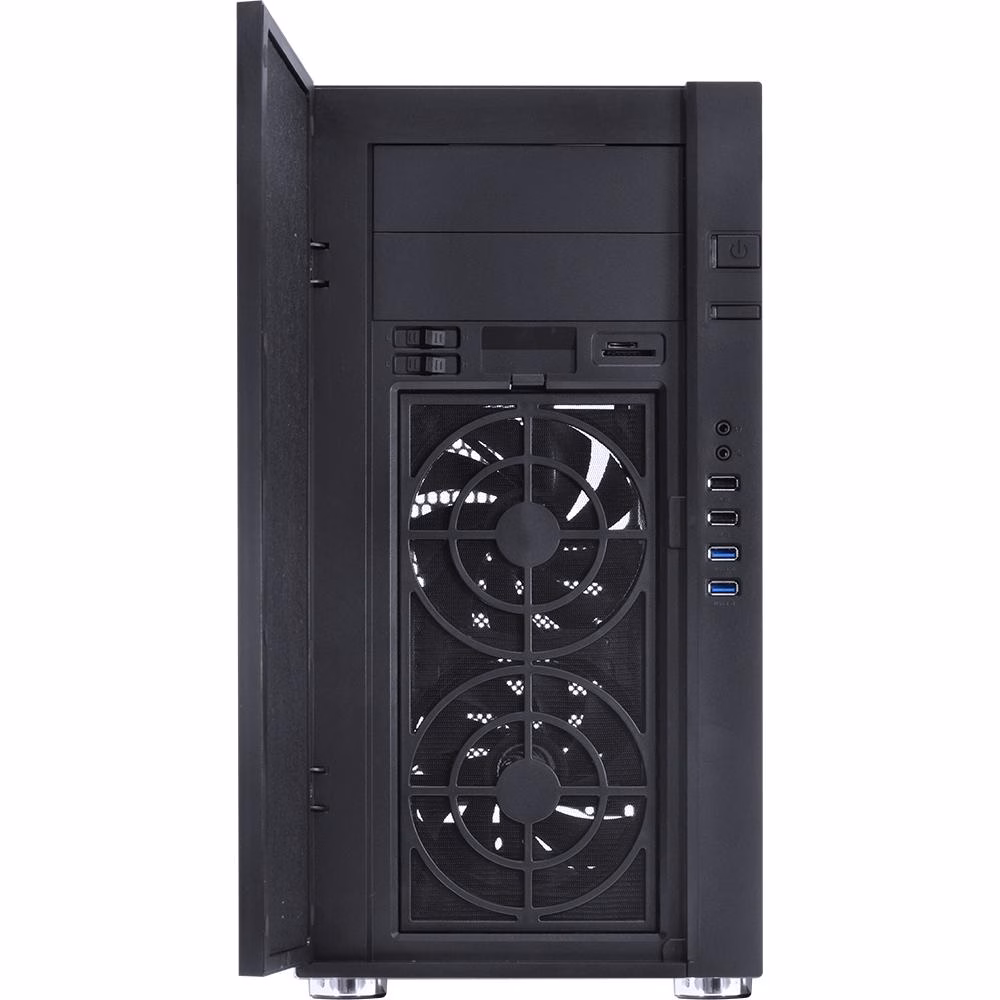 Gabinete Gamer PCYes Jaguar V2 sem Fonte Mid Tower USB 3.0 2 Fans Silenciosos - Preto - JAGV22FSA - Imagem 5