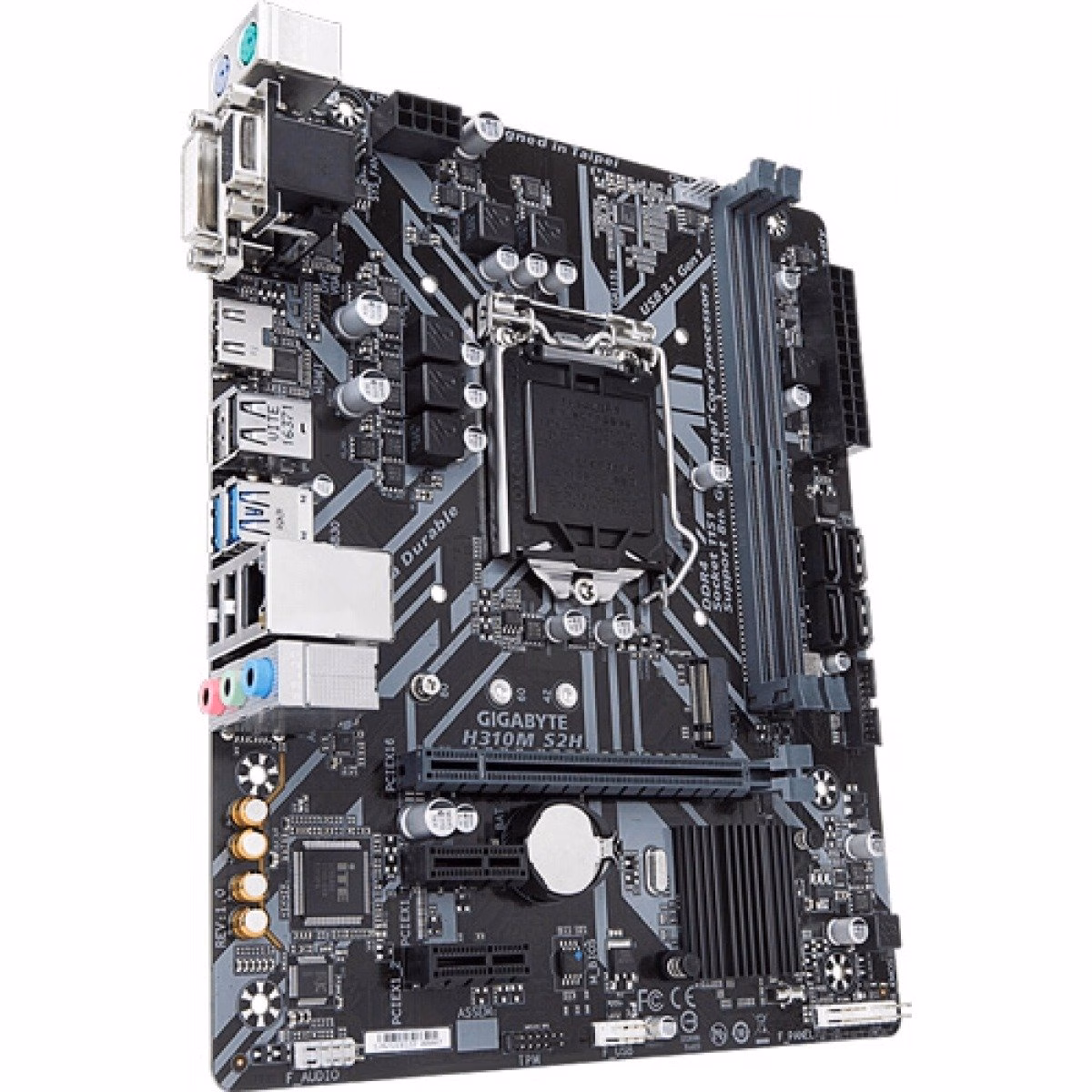 Placa Mãe Gigabyte H310M S2H, Chipset H310, Intel LGA 1151, mATX, DDR4 - Imagem 3