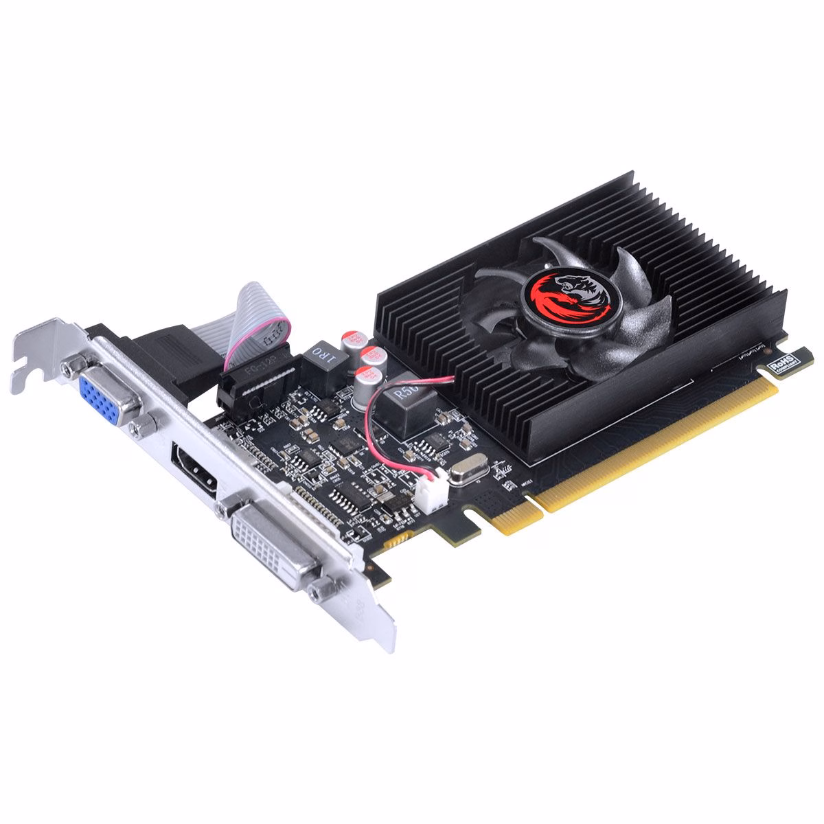 Placa De Vídeo PCYES AMD GPU R5 230 2GB GDDR3 64 Bits Low Profile - PJ230R56402GD3LP - Imagem 2