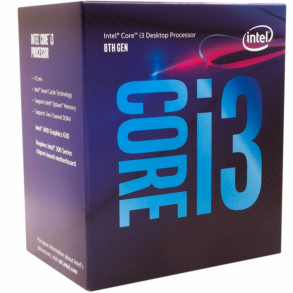 Processador Intel Core i3-8100 Coffee Lake, Cache 6MB, 3.6GHz, LGA 1151 - BX80684I38100